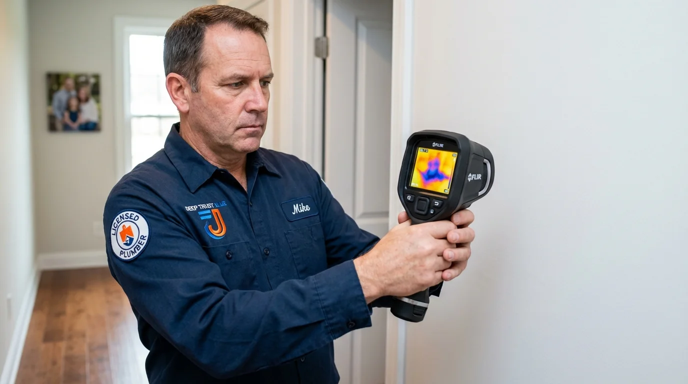 Thermal imaging leak detection by Johns Plumbing LLC in Stanley